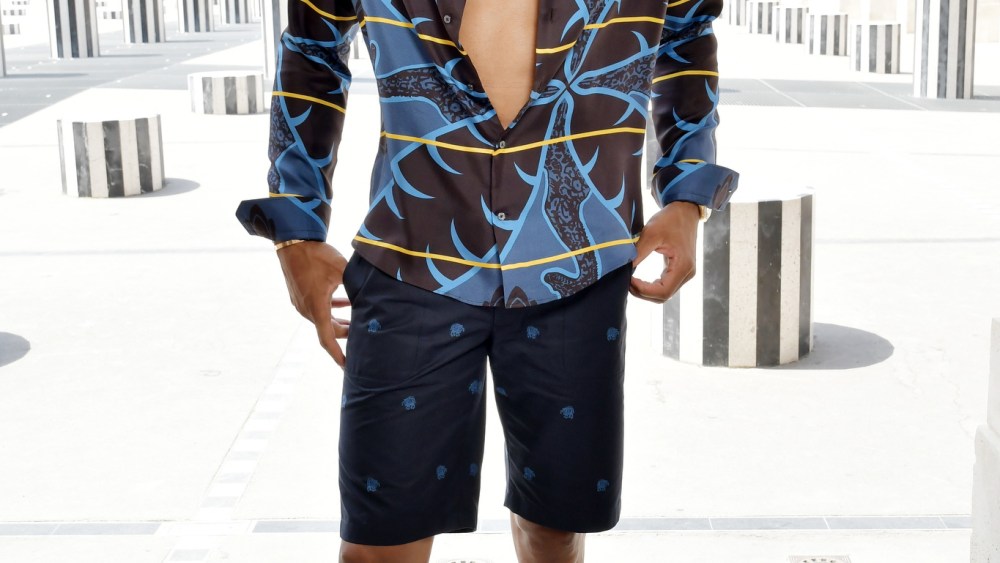 Russell Westbrook front row at Louis Vuitton