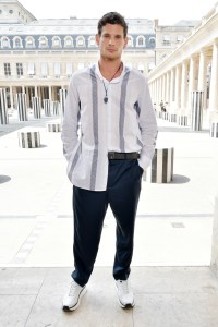 Jeremie Laheurte front row at Louis Vuitton