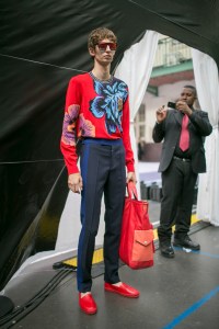 Backstage at Paul Smith Men's Spring 2018