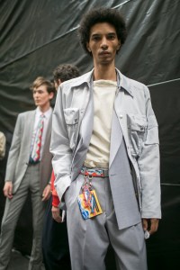 Backstage at Paul Smith Men's Spring 2018