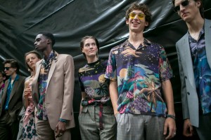Backstage at Paul Smith Men's Spring 2018