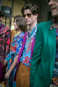Backstage at Paul Smith Men's Spring 2018