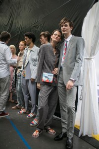 Backstage at Paul Smith Men's Spring 2018