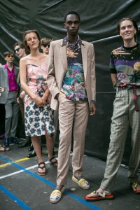 Backstage at Paul Smith Men's Spring 2018