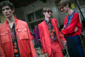 Backstage at Paul Smith Men's Spring 2018