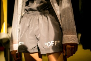 Backstage at Off-White Men's Spring 2018 show