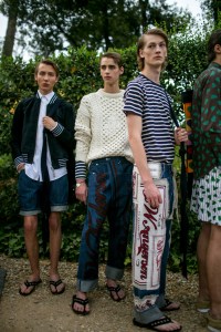 Backstage at J.W. Anderson Men's Spring 2018 show
