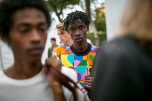 Backstage at J.W. Anderson Men's Spring 2018 show