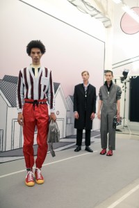 Backstage at Prada Men's Spring 2018