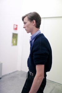 Backstage at Prada Men's Spring 2018