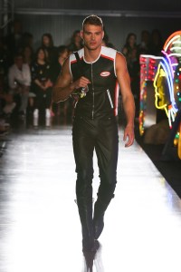 Matthew Noszka on the catwalkMOSCHINO Spring Summer 2018 Menswear and Women's Resort Collection, Runway, Los Angeles, USA - 08 Jun 2017