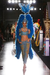 Model on the catwalkMOSCHINO Spring Summer 2018 Menswear and Women's Resort Collection, Runway, Los Angeles, USA - 08 Jun 2017