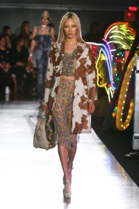 Model on the catwalkMOSCHINO Spring Summer 2018 Menswear and Women's Resort Collection, Runway, Los Angeles, USA - 08 Jun 2017