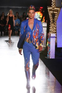 Model on the catwalkMOSCHINO Spring Summer 2018 Menswear and Women's Resort Collection, Runway, Los Angeles, USA - 08 Jun 2017