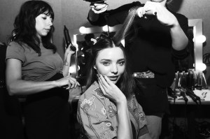 Miranda Kerr backstageMOSCHINO Spring Summer 2018 Menswear and Women's Resort Collection, Backstage, Los Angeles, USA - 08 Jun 2017