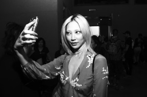 Model backstageMOSCHINO Spring Summer 2018 Menswear and Women's Resort Collection, Backstage, Los Angeles, USA - 08 Jun 2017