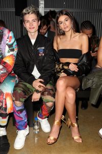 Jack Marsden and Kaia Gerber in the front rowMOSCHINO Spring Summer 2018 Menswear and Women's Resort Collection, Front Row, Los Angeles, USA - 08 Jun 2017
