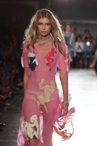 Model on the catwalkMOSCHINO Spring Summer 2018 Menswear and Women's Resort Collection, Los Angeles, USA - 09 Jun 2017
