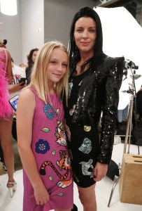 Liberty Ross and daughter backstageMOSCHINO Spring Summer 2018 Menswear and Women's Resort Collection, Los Angeles, USA - 08 Jun 2017