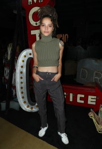 Sasha Lane in the front rowMOSCHINO Spring Summer 2018 Menswear and Women's Resort Collection, Los Angeles, USA - 08 Jun 2017