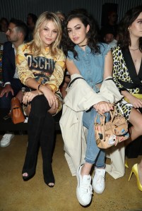 Olivia Holt and Charli XCX in the front rowMOSCHINO Spring Summer 2018 Menswear and Women's Resort Collection, Los Angeles, USA - 08 Jun 2017