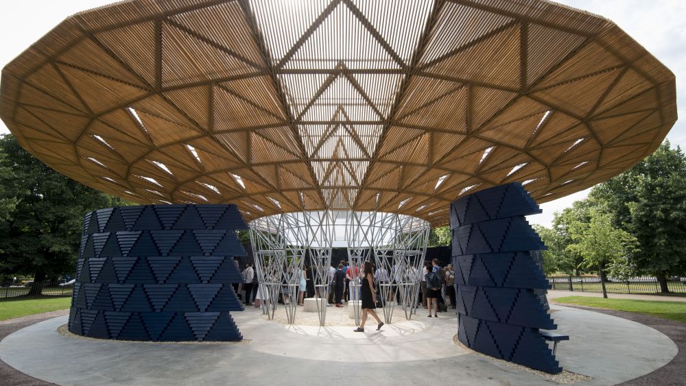 The Serpentine Pavilion 2017 designed by architect Francis Kéré from Burkina Faso.Serpentine Pavilion opening event, London, UK - 20 Jun 2017