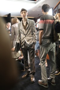 Backstage at Salvatore Ferragamo Men's Spring 2018