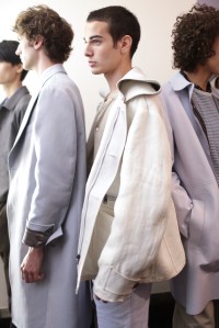 Backstage at Salvatore Ferragamo Men's Spring 2018