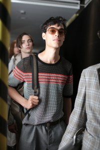Backstage at Salvatore Ferragamo Men's Spring 2018
