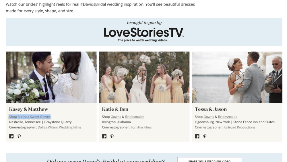 Millennials, bridal, David's Bridal