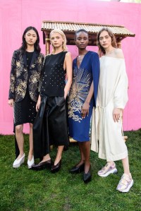 Models wearing Stella McCartney Resort 2018.