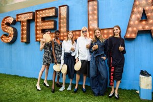 Models wearing Stella McCartney Resort 2018.