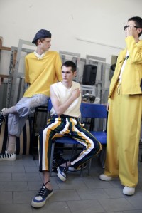 Backstage at Sunnei Men's Spring 2018