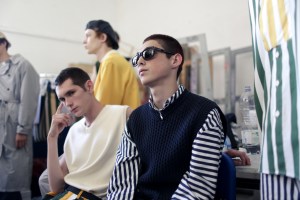 Backstage at Sunnei Men's Spring 2018