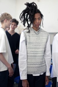 Backstage at Sunnei Men's Spring 2018