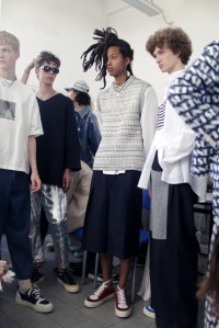 Backstage at Sunnei Men's Spring 2018