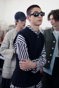 Backstage at Sunnei Men's Spring 2018