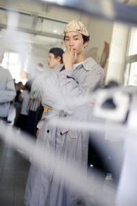 Backstage at Sunnei Men's Spring 2018