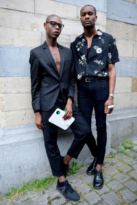 Street style at Belgium’s fashion schools graduation.