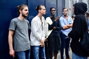 Street style at Belgium’s fashion schools graduation.