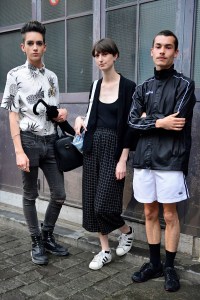 Street style at Belgium’s fashion schools graduation.