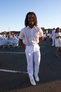 On the grounds of the PopUp Dinner in Brooklyn.