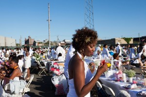 On the grounds of the PopUp Dinner in Brooklyn.
