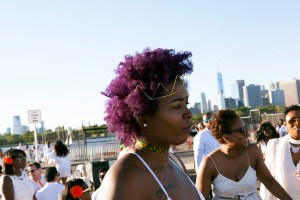 On the grounds of the PopUp Dinner in Brooklyn.