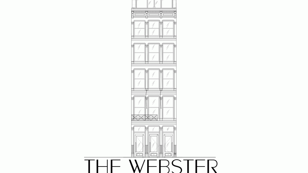 A rendering of The Webster's new Soho store