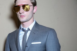 Backstage at Thom Browne Men's Spring 2018