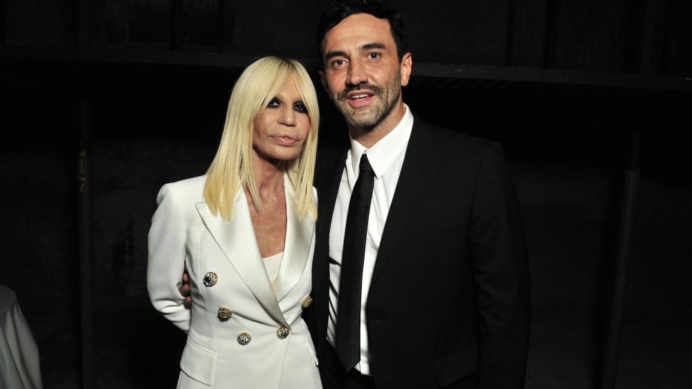 Donatella Versace and Riccardo TisciGivenchy: #GRTmilano 17 Party, Spring Summer 2016, Milan Fashion Week, Italy - 25 Sep 2015