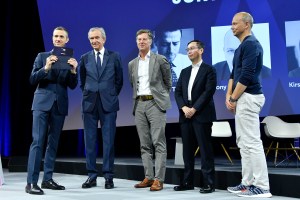 Ian Rogers, Bernard Arnault, Sébastien Bazin, Daniel Zhang and Tony Fadell.