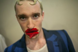 Backstage at Vivienne Westwood Men's Spring 2018