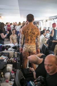 Backstage at Vivienne Westwood Men's Spring 2018
